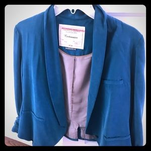 Teal anthropology blazer
